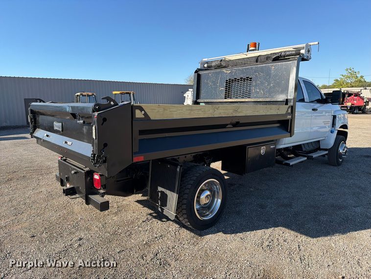 image for item FW3530 2022 Chevrolet Silverado 5500HD Crew Cab dump truck