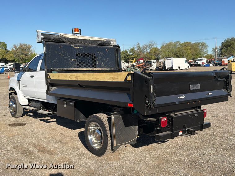 image for item FW3530 2022 Chevrolet Silverado 5500HD Crew Cab dump truck