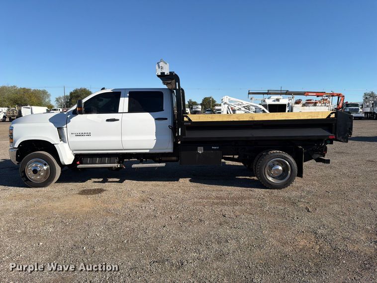 image for item FW3530 2022 Chevrolet Silverado 5500HD Crew Cab dump truck