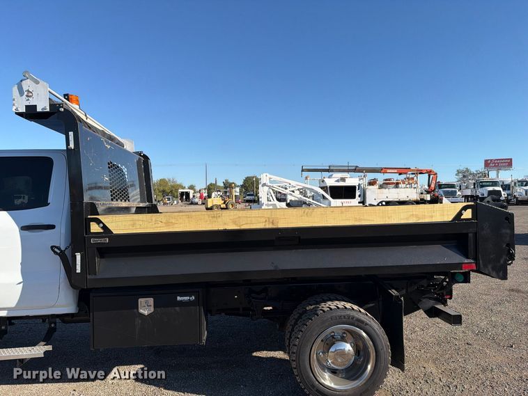 image for item FW3530 2022 Chevrolet Silverado 5500HD Crew Cab dump truck