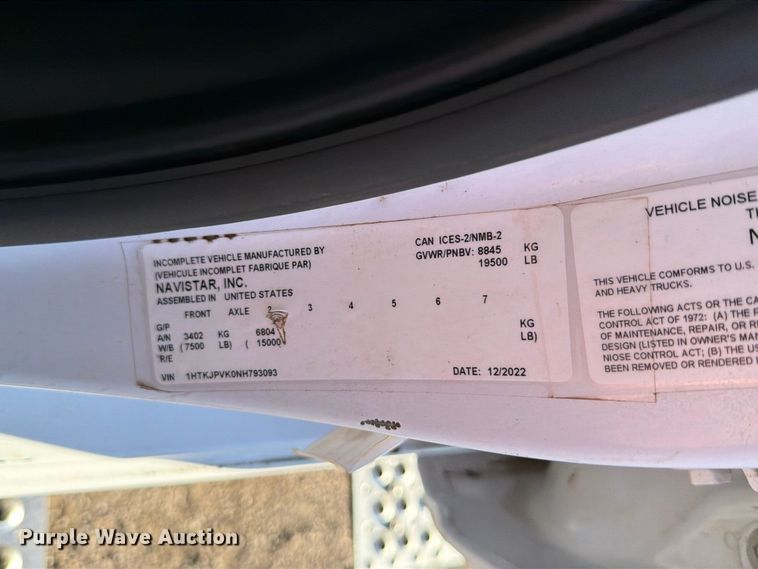 image for item FW3530 2022 Chevrolet Silverado 5500HD Crew Cab dump truck