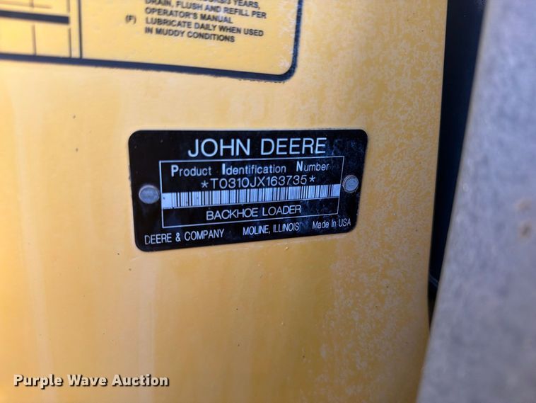 image for item FW3534 2008 John Deere 310J backhoe