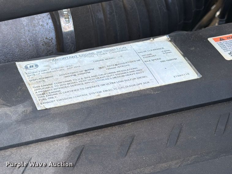 image for item FW3539 2011 Nissan Diesel Motor Co.  UD3300 utility / service truck