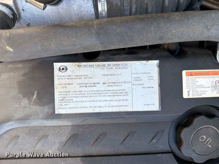 image for item FW3539 2011 Nissan Diesel Motor Co.  UD3300 utility / service truck