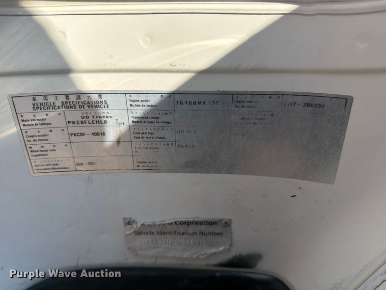 image for item FW3539 2011 Nissan Diesel Motor Co.  UD3300 utility / service truck