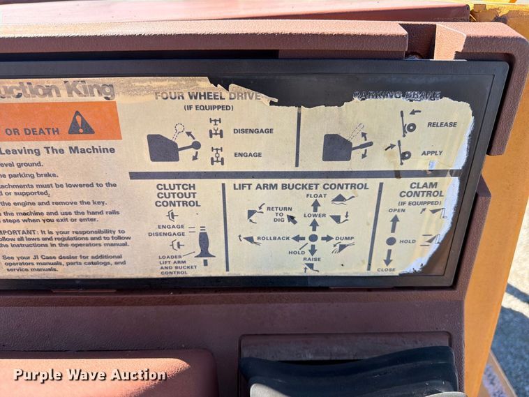 image for item FW3545 1993 Case 580 Super K backhoe