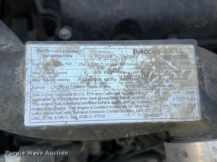 image for item YA1735 2021 Kenworth T880 dump truck