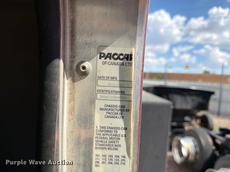 image for item YA3824 2016 Kenworth T370 utility / service truck