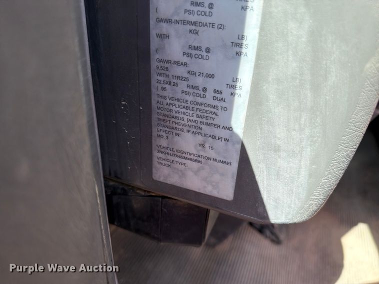 image for item YA3824 2016 Kenworth T370 utility / service truck