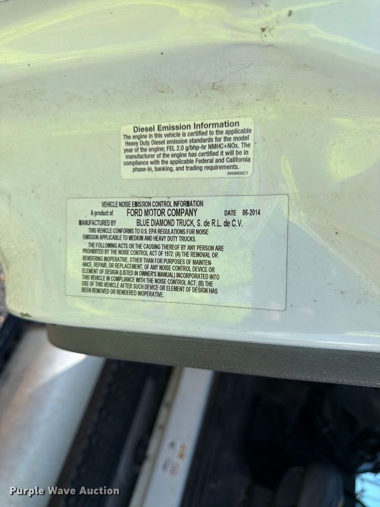 image for item YA4859 2015 Ford F750 Super Duty forestry bucket truck