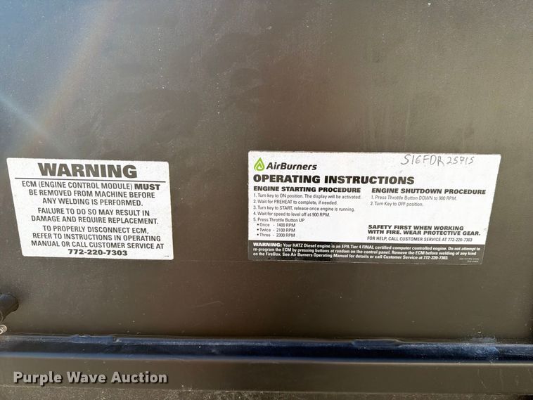 image for item YA5105 Air Burners S116R air curtain firebox