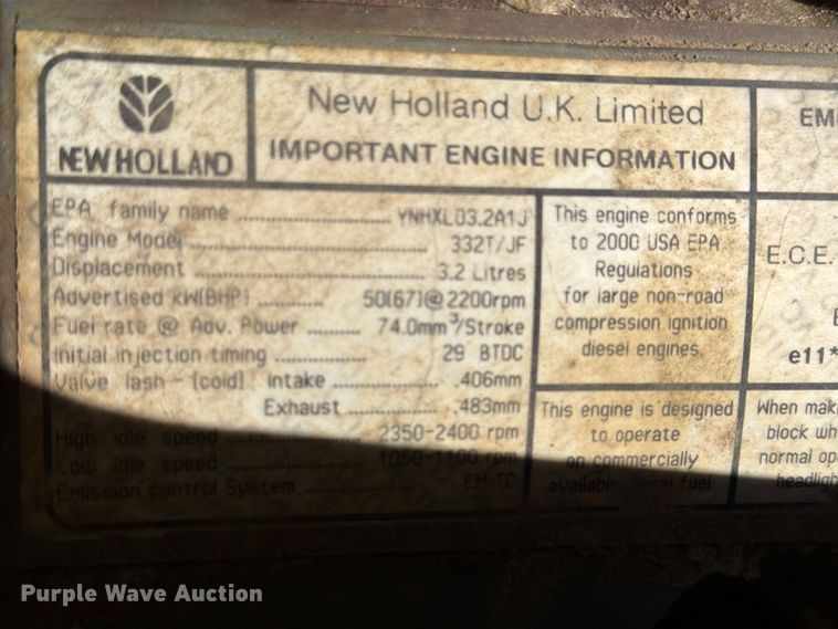 image for item YA5139 2000 New Holland LS180 skid steer loader