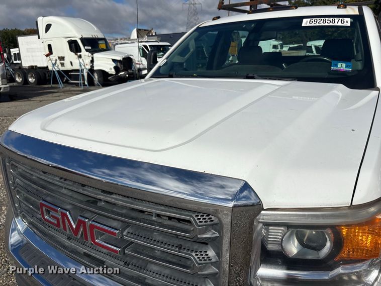 image for item YA5140 2016 GMC Sierra 3500HD Crew Cab utility bed pickup truck