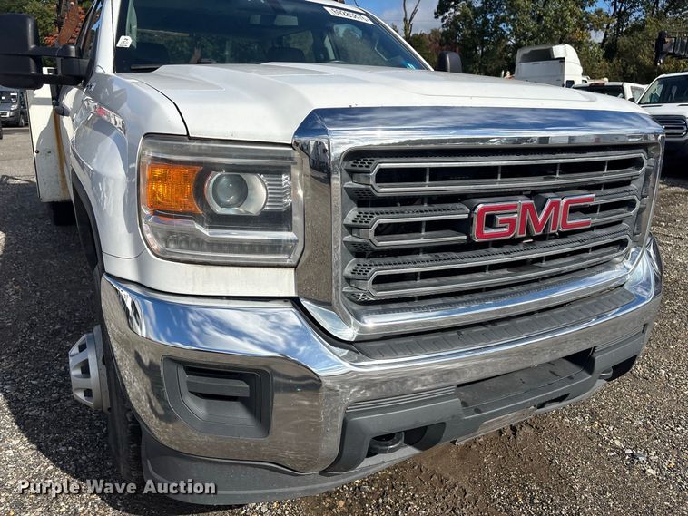 image for item YA5140 2016 GMC Sierra 3500HD Crew Cab utility bed pickup truck