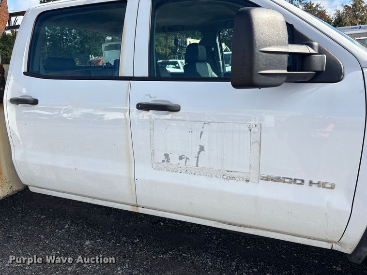 image for item YA5140 2016 GMC Sierra 3500HD Crew Cab utility bed pickup truck