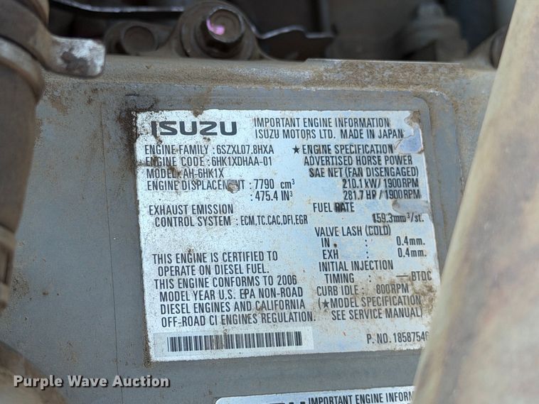image for item YA5194 2006 Hitachi ZX350LC-3 excavator