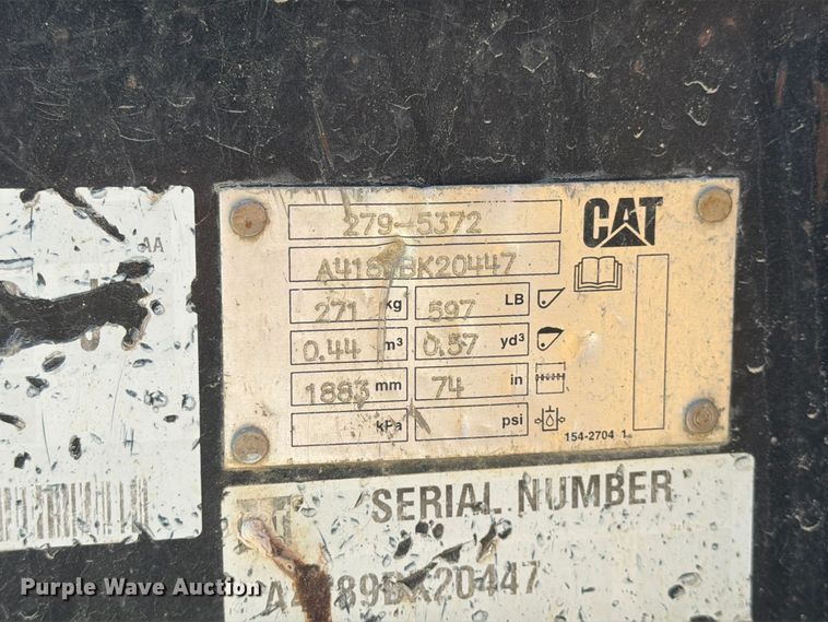 image for item YA5277 2019 Caterpillar 259D tracked skid steer loader