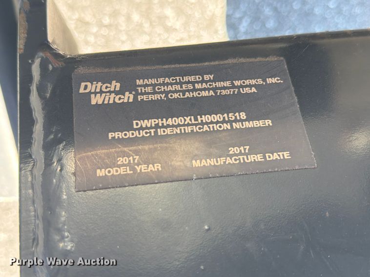 image for item YA5434 2017 Ditch Witch 410SX trencher