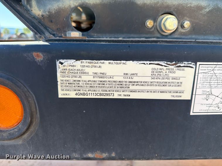 image for item YA5792 2012 Multiquip DCA-25SSIU3 generator