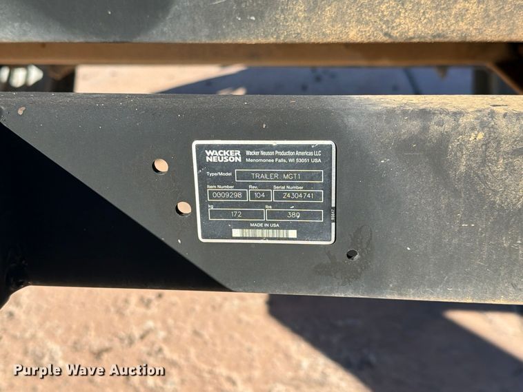 image for item YA5793 2016 Wacker Neuson G25 generator