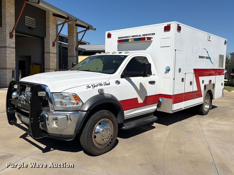 image for item DT3087 2015 RAM 4500 ambulance