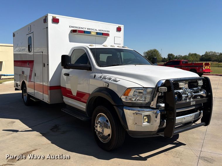image for item DT3087 2015 RAM 4500 ambulance