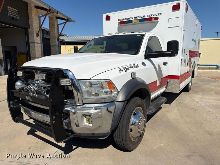 image for item DT3087 2015 RAM 4500 ambulance