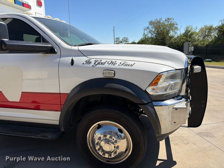 image for item DT3087 2015 RAM 4500 ambulance