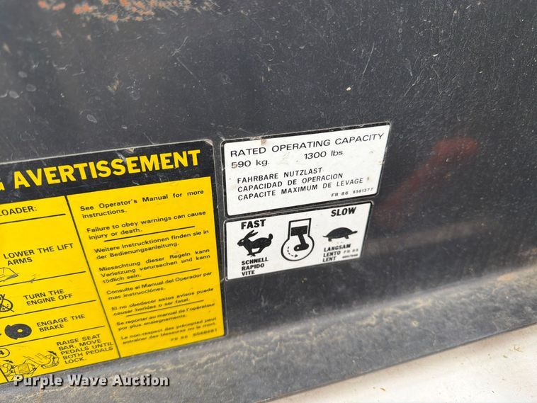 image for item DT3094 1987 Bobcat 742 skid steer loader