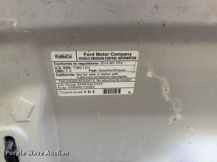 image for item DT3096 2014 Ford Focus 