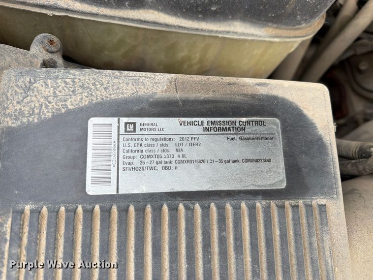 image for item DT3100 2012 Chevrolet Silverado 1500 Ext. Cab pickup truck