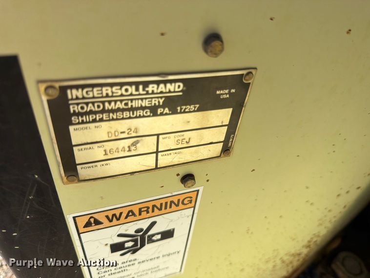 image for item ED0228 2000 Ingersoll-Rand DD-24 double drum vibratory roller
