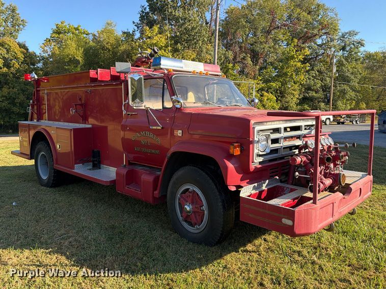 image for item ER3323 1980 GMC 7000 fire truck
