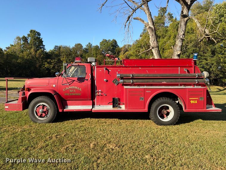 image for item ER3323 1980 GMC 7000 fire truck