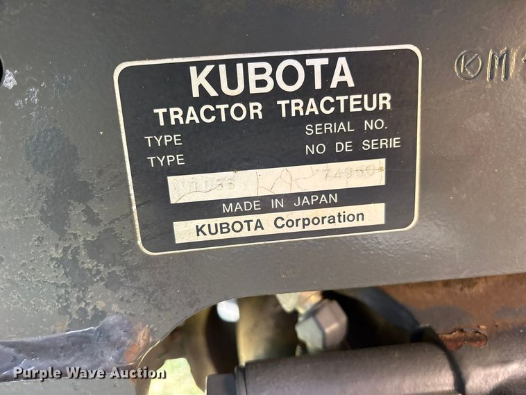 image for item ES8310 2013 Kubota M108S MFWD tractor