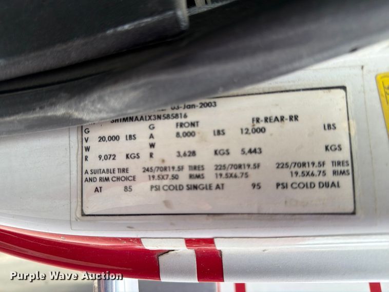 image for item FK2216 2003 International 4300 ambulance