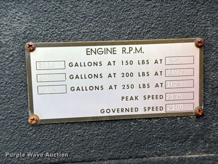 image for item FK2217 2007 Seagrave pumper fire truck