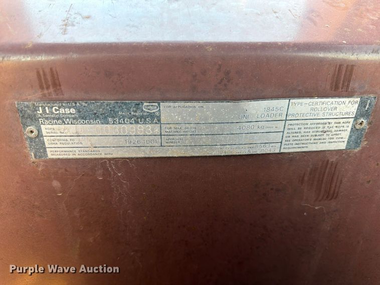 image for item FK3903 Case 1845C skid steer loader