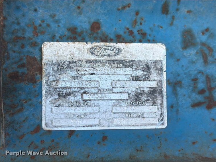image for item FK3907 1967 Ford 5000 tractor