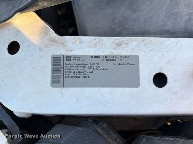 image for item FK3972 2012 Chevrolet Impala 