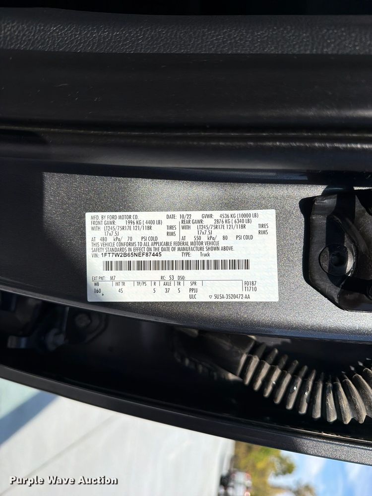 image for item FM6608 2022 Ford F250 Super Duty XL Crew Cab pickup truck