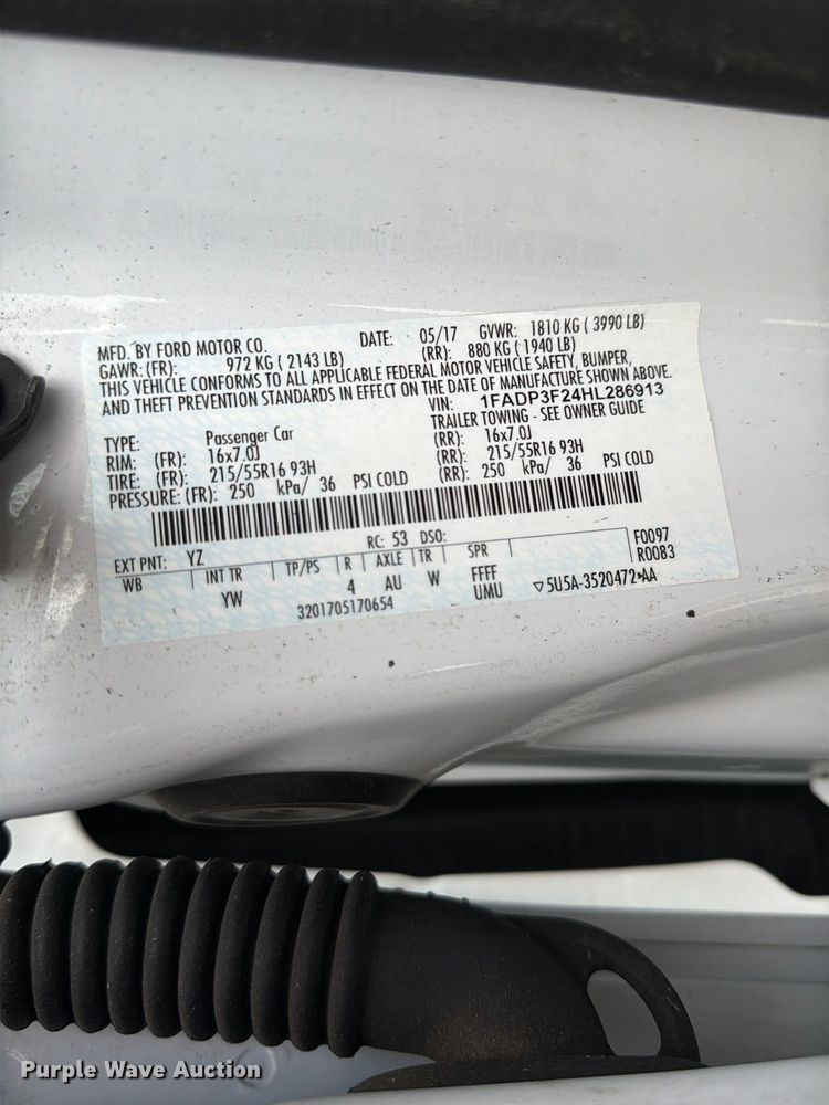 image for item FP3211 2017 Ford Focus 