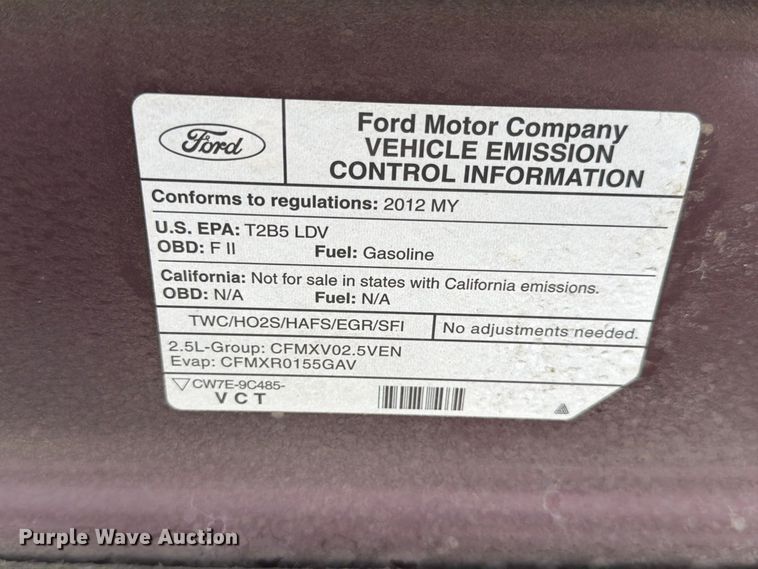 image for item FP3212 2012 Ford Fusion 
