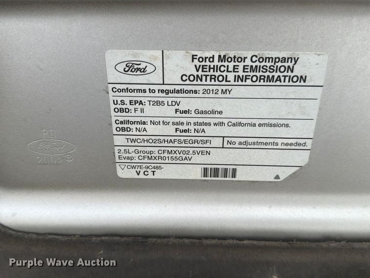 image for item FP3214 2012 Ford Fusion 