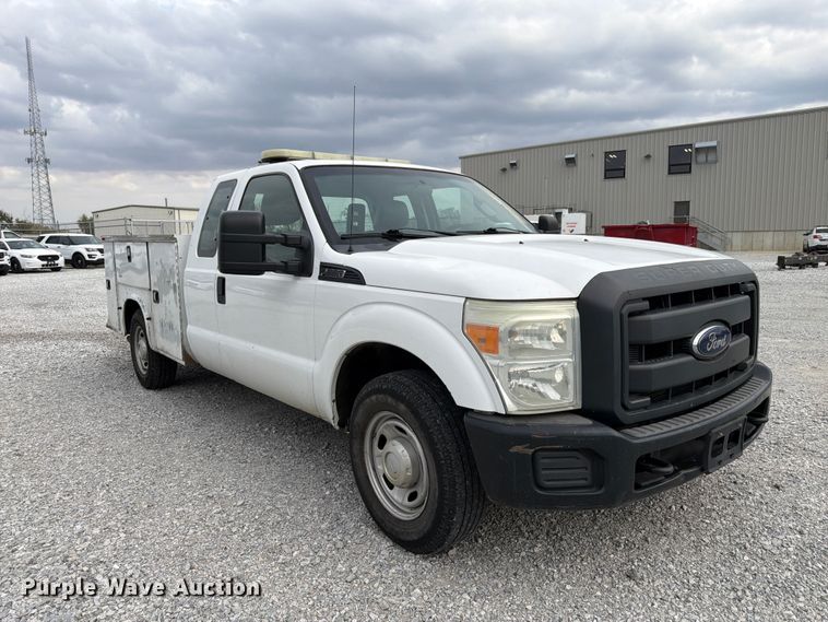 image for item FP3219 2015 Ford F250 Super Duty Ext. Cab utility bed pickup truck