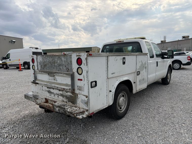 image for item FP3219 2015 Ford F250 Super Duty Ext. Cab utility bed pickup truck