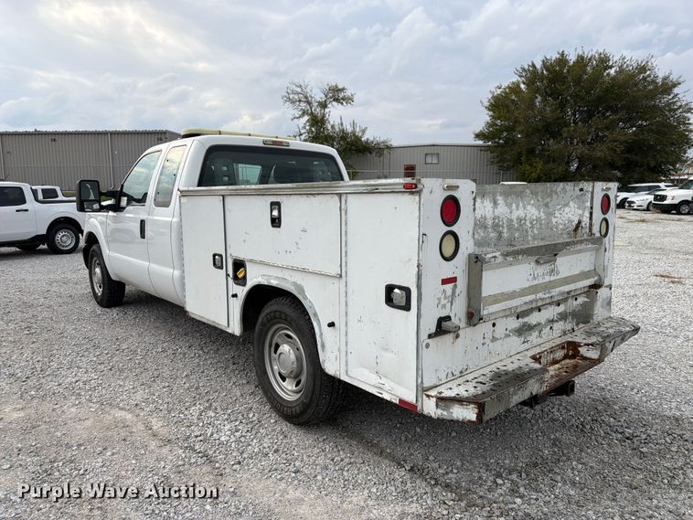 image for item FP3219 2015 Ford F250 Super Duty Ext. Cab utility bed pickup truck