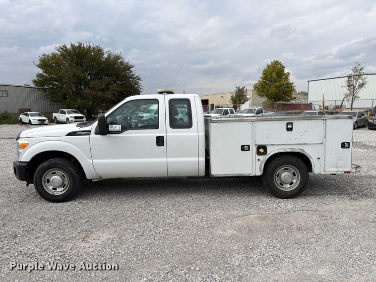image for item FP3219 2015 Ford F250 Super Duty Ext. Cab utility bed pickup truck