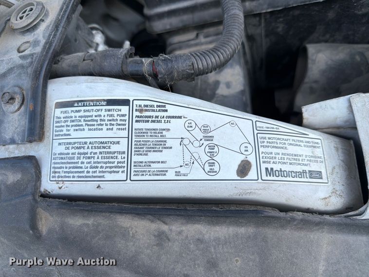 image for item FP3233 2002 Ford F550 Super Duty truck cab and chassis