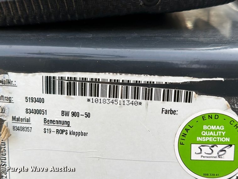 image for item FT3025 2020 Bomag 900-50 double drum vibratory roller